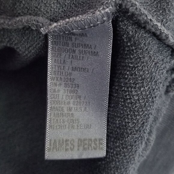 James Perse Funnel Neck 100% Supima Cotton Sweatshirt Top S 3/4 Sleeves Designer - Picture 8 of 14